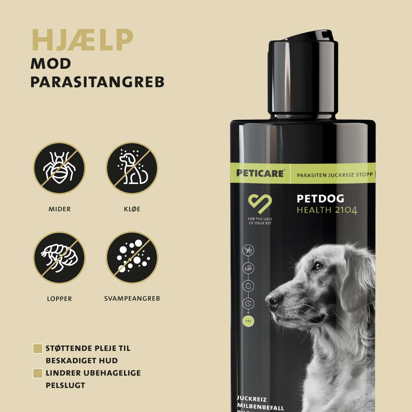 Disciplin band Stikke ud Hundeshampoo - speciel shampoo mod kløe hos hunde